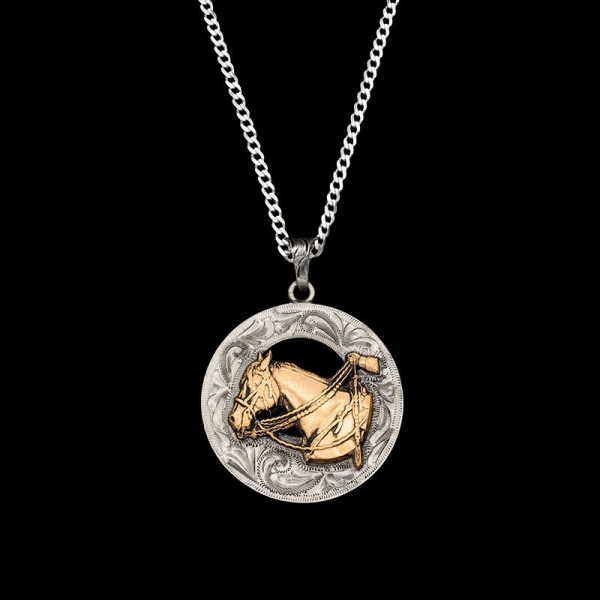 Create a unique statement with our Cowboy Custom Pendant. This customizable chain pendant necklace allows you to personalize with your name, figure and metal. Order now!